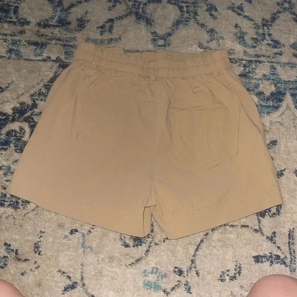 Madewell Zip Front Khaki Tapered Shorts Women's Size S High Rise small - Picture 6 of 7